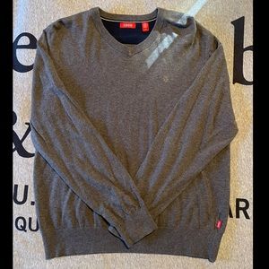 Gray IZOD v-neck sweater